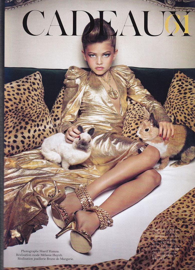 VOGUE PARIS 2010 Daphne Groeneveld Tom Ford BAMBINI ENFANTS KIDS
